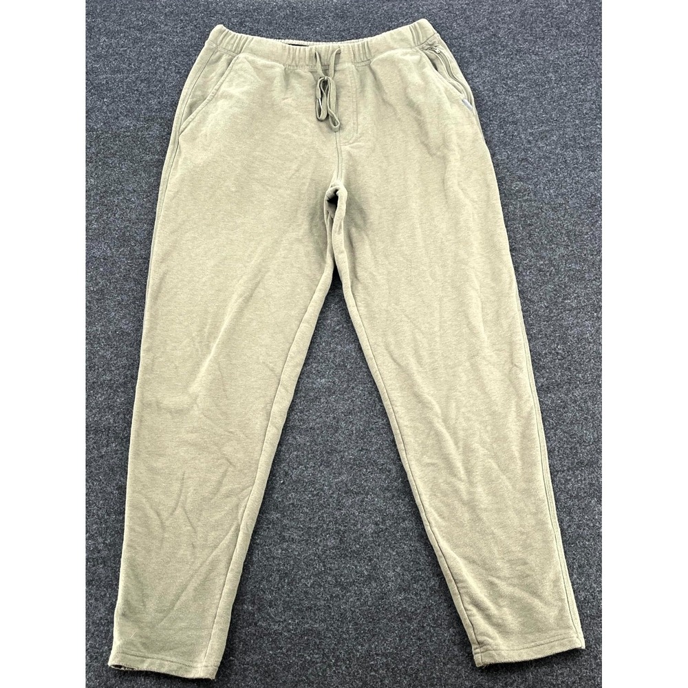Eddie Bauer Lounge Sweatpants Men Large Olive Green Drawstring Waist Casual Wear
